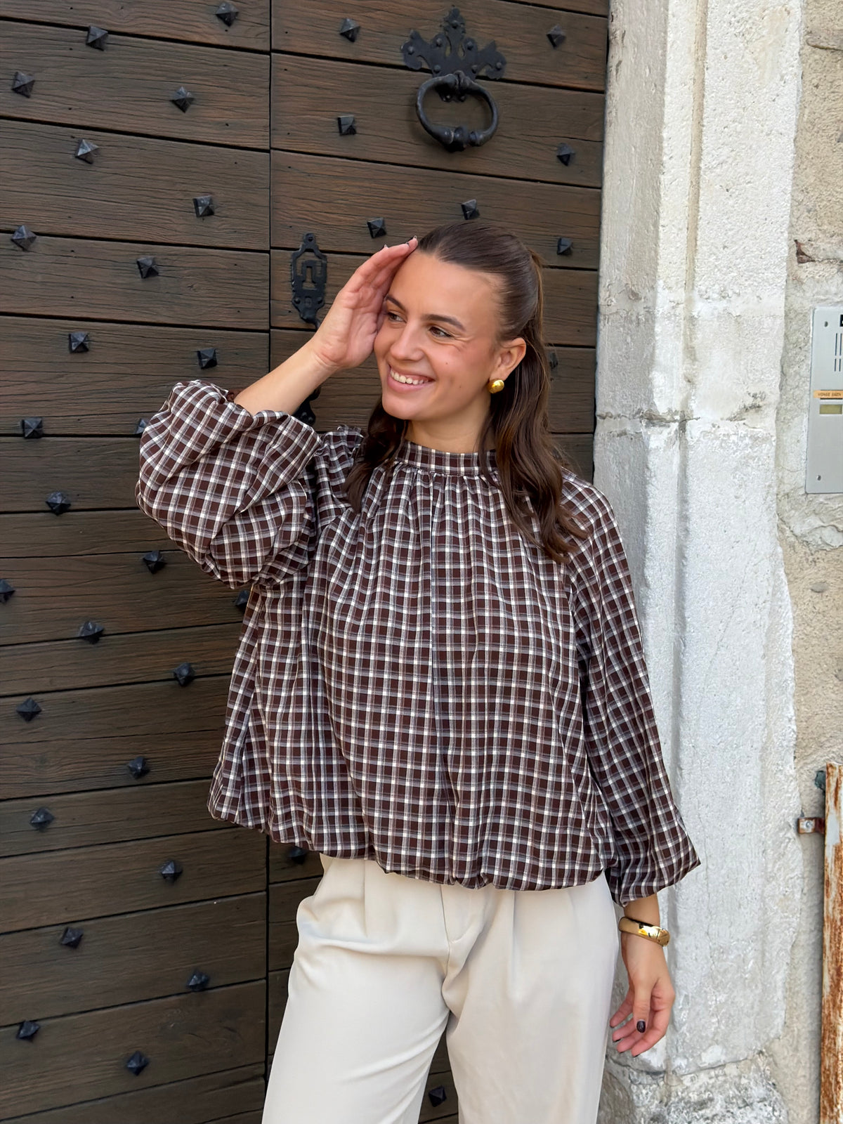BLOUSE DIANE CHOCO
