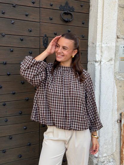 BLOUSE DIANE CHOCO