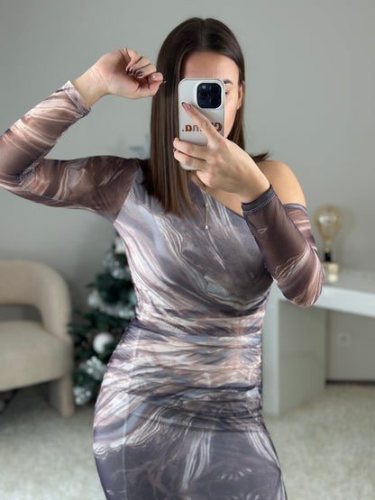 Robe longue LINA beige