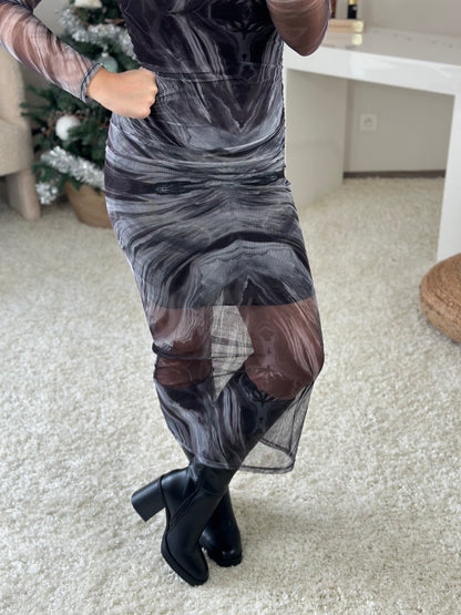 Robe longue LINA noire
