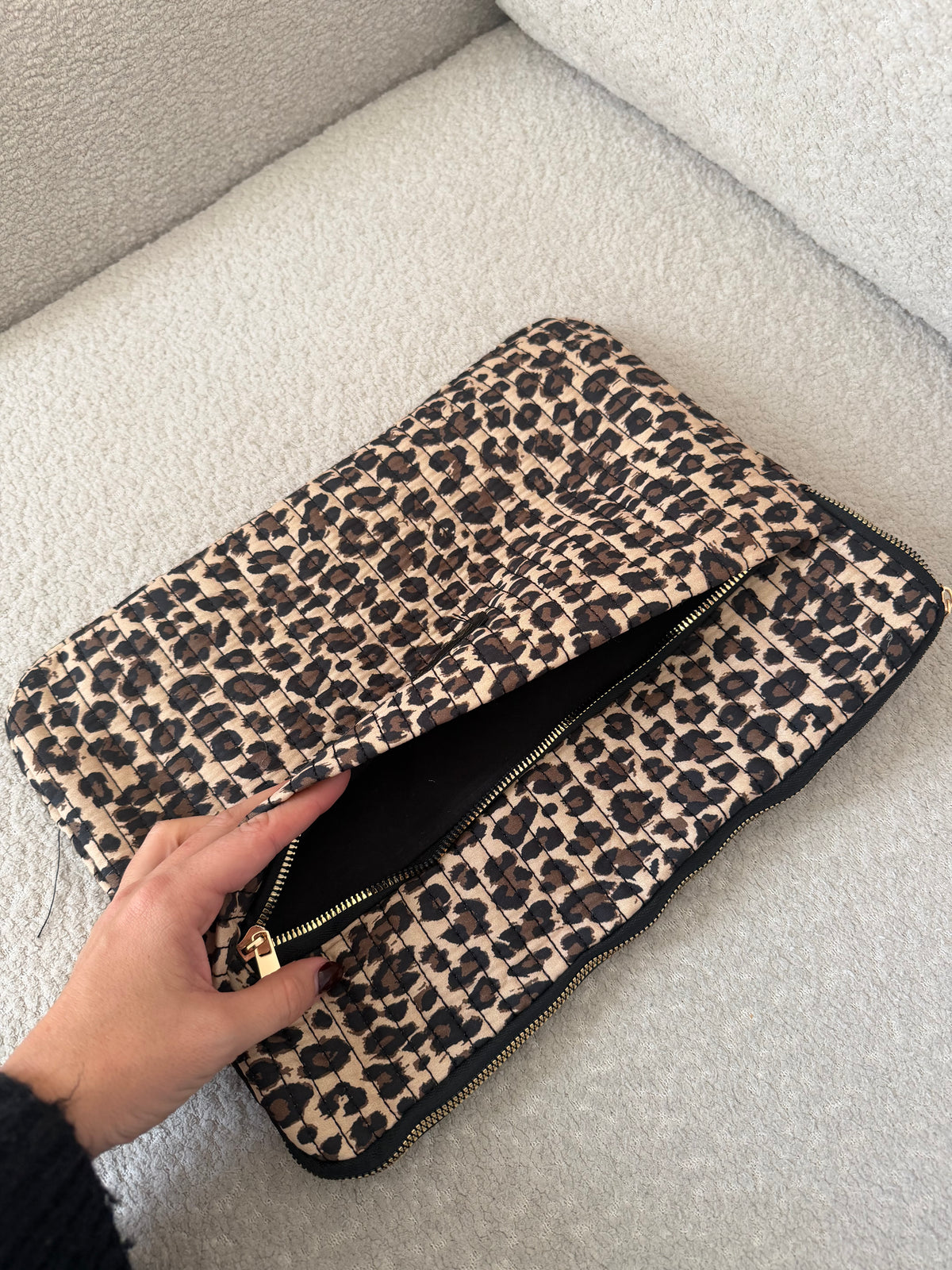 POCHETTE D'ORDINATEUR LÉOPARD