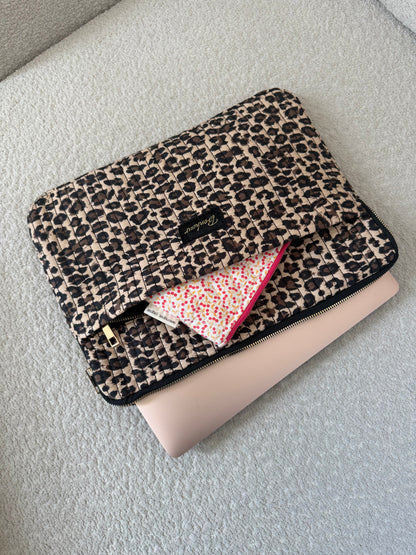 POCHETTE D'ORDINATEUR LÉOPARD