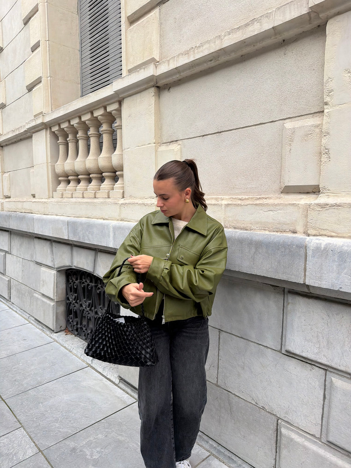 VESTE MORGANE OLIVE