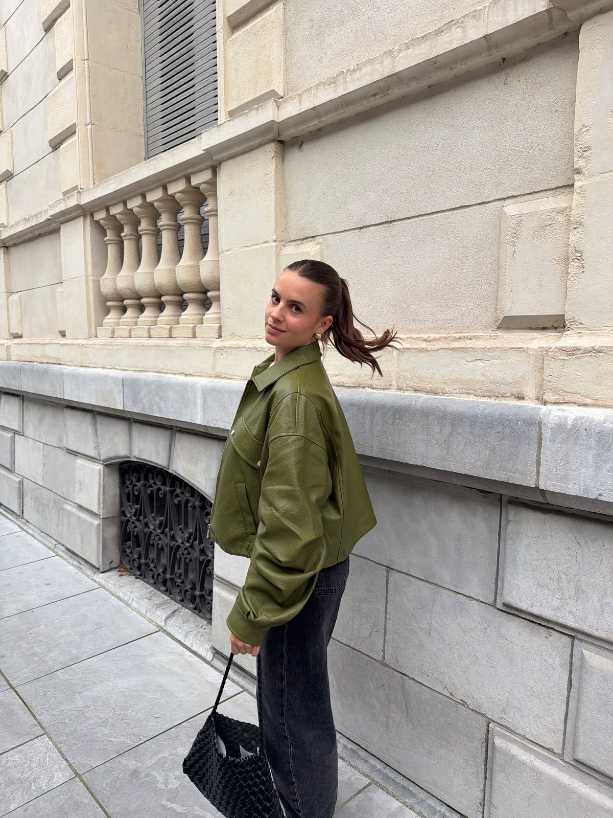 VESTE MORGANE OLIVE