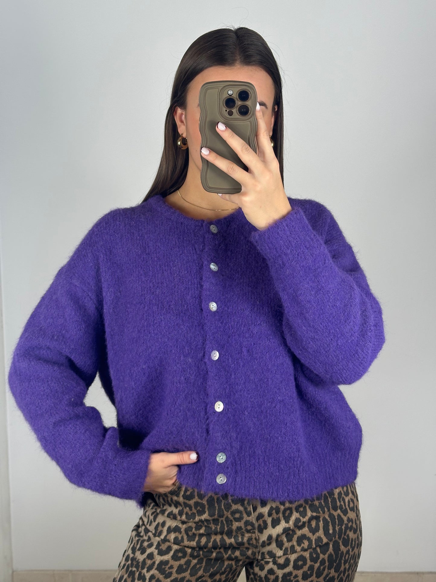 CARDIGAN LÉO VIOLET