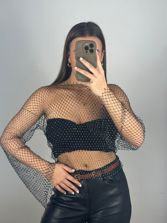 TOP À STRASS