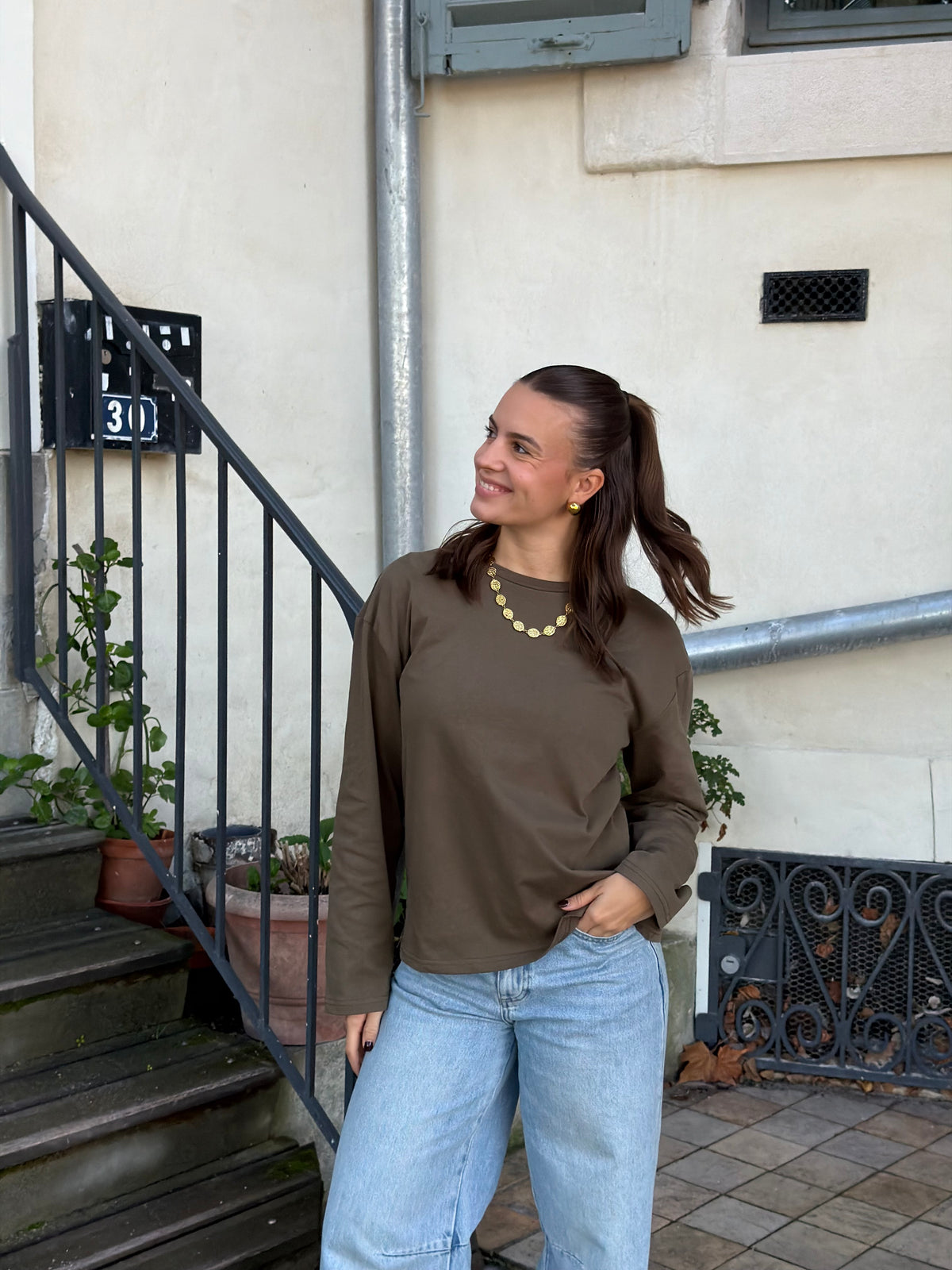 T-SHIRT LISA KAKI